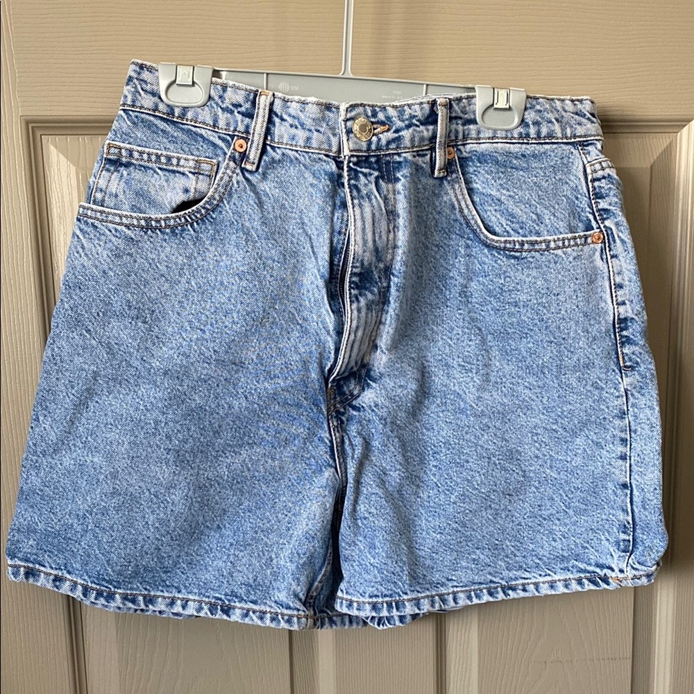 Zara Light Blue Jean Shorts